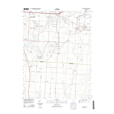 2013 Map of Lockbourne, 2013 Print
