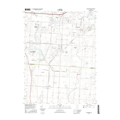 2016 Map of Lockbourne, 2016 Print