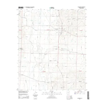 2014 Map of Lockesburg, 2014 Print