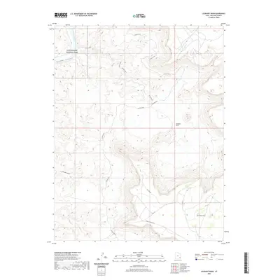 2020 Map of Lockhart Basin, 2020 Print