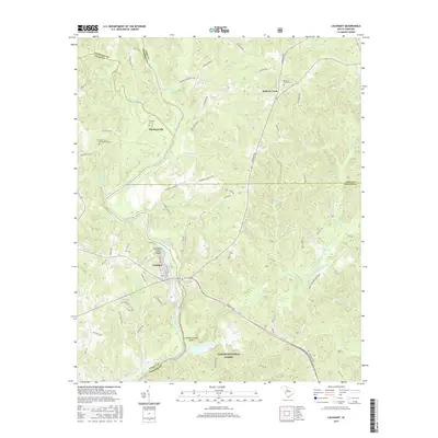 2017 Map of Lockhart, 2017 Print