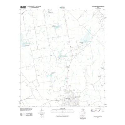 2010 Map of Lockhart North, 2010 Print