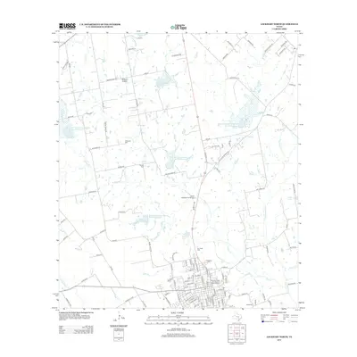 2013 Map of Lockhart North, 2013 Print