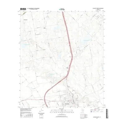 2016 Map of Lockhart North, 2016 Print