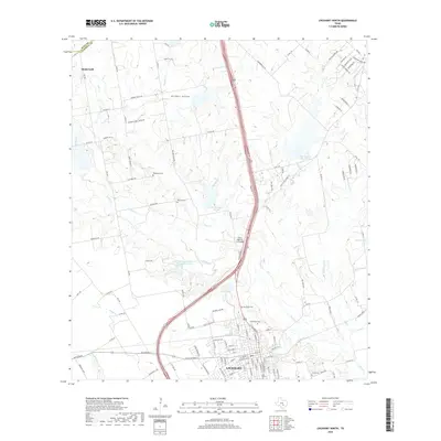 2019 Map of Lockhart North, 2019 Print