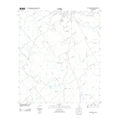 2013 Map of Lockhart South, 2013 Print