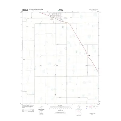2012 Map of Lockney, 2012 Print