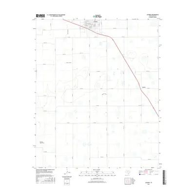 2016 Map of Lockney, 2016 Print
