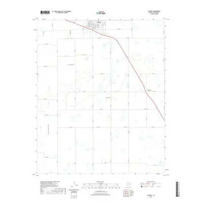 2019 Map of Lockney, 2019 Print