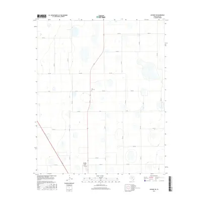 2016 Map of Lockney SE, 2016 Print