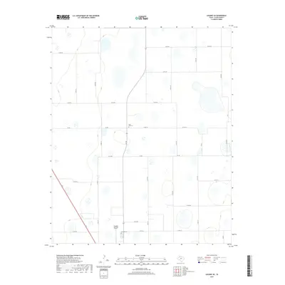 2019 Map of Lockney SE, 2019 Print