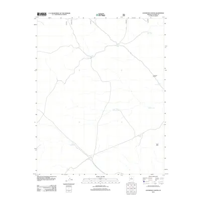 2012 Map of Lockwood Canyon, 2012 Print