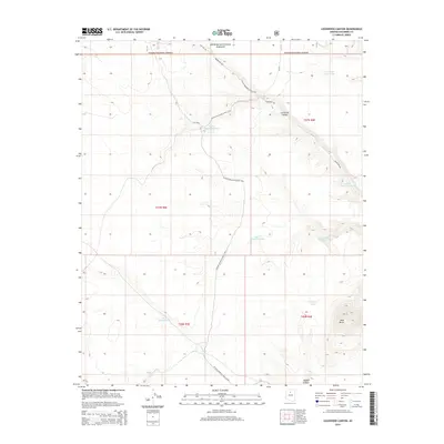 2014 Map of Lockwood Canyon, 2014 Print