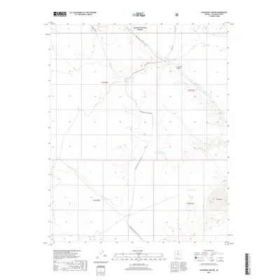 2018 Map of Lockwood Canyon, 2018 Print