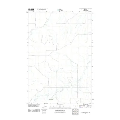 2011 Map of Locomotive Butte, 2011 Print
