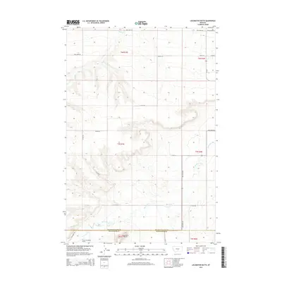 2014 Map of Locomotive Butte, 2014 Print