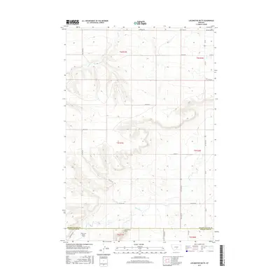 2017 Map of Locomotive Butte, 2017 Print