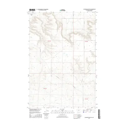 2017 Map of Locomotive Butte SE, 2017 Print