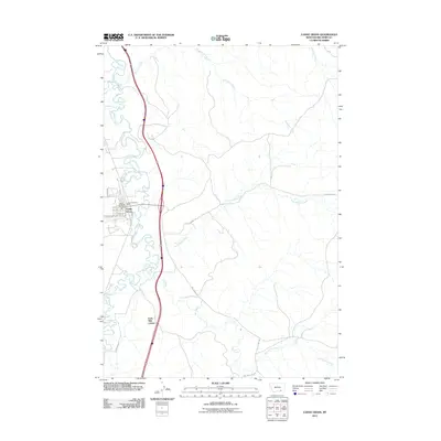 2011 Map of Lodge Grass, 2011 Print