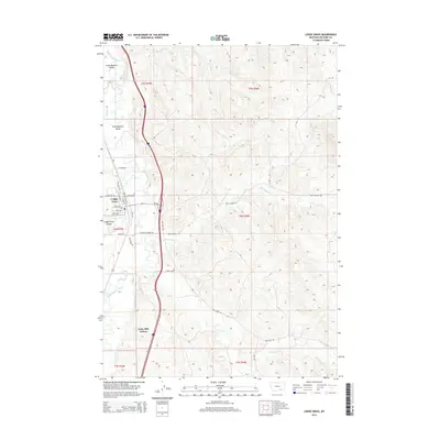 2014 Map of Lodge Grass, 2014 Print