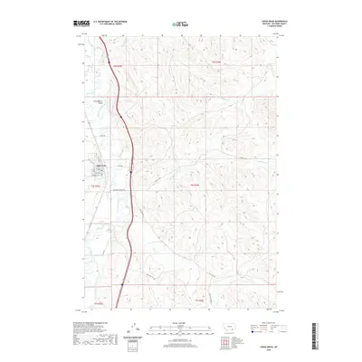 2020 Map of Lodge Grass, 2020 Print