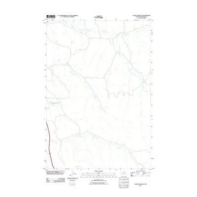 2011 Map of Lodge Grass NE, 2011 Print