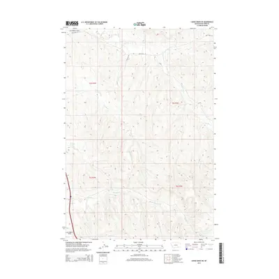 2014 Map of Lodge Grass NE, 2014 Print