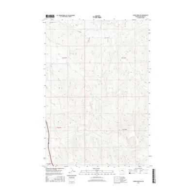 2017 Map of Lodge Grass NE, 2017 Print