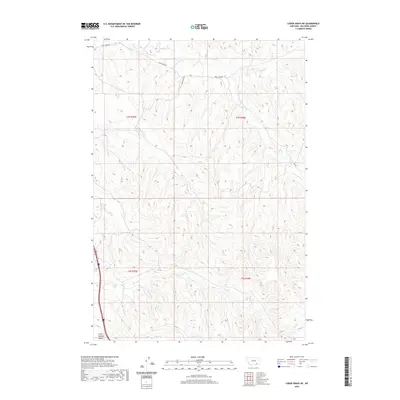 2020 Map of Lodge Grass NE, 2020 Print