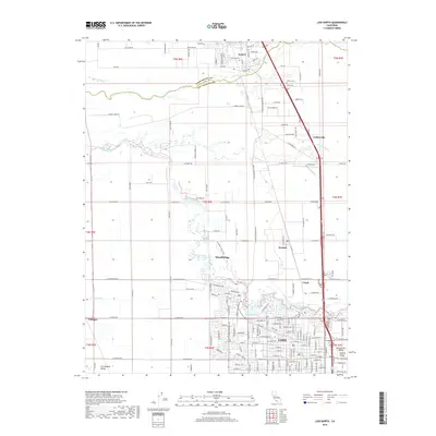2018 Map of Lodi North, 2018 Print