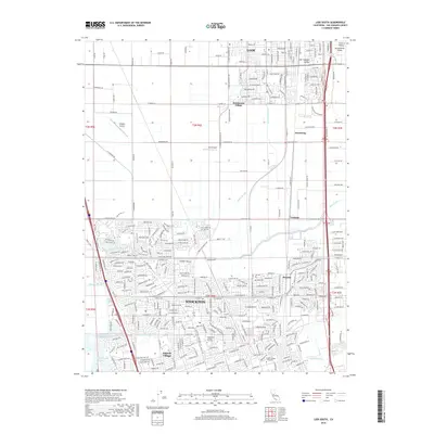 2018 Map of Lodi South, 2018 Print