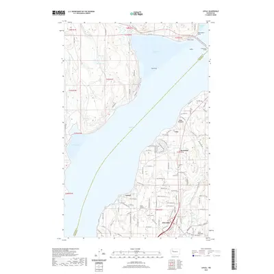 2020 Map of Lofall, 2020 Print