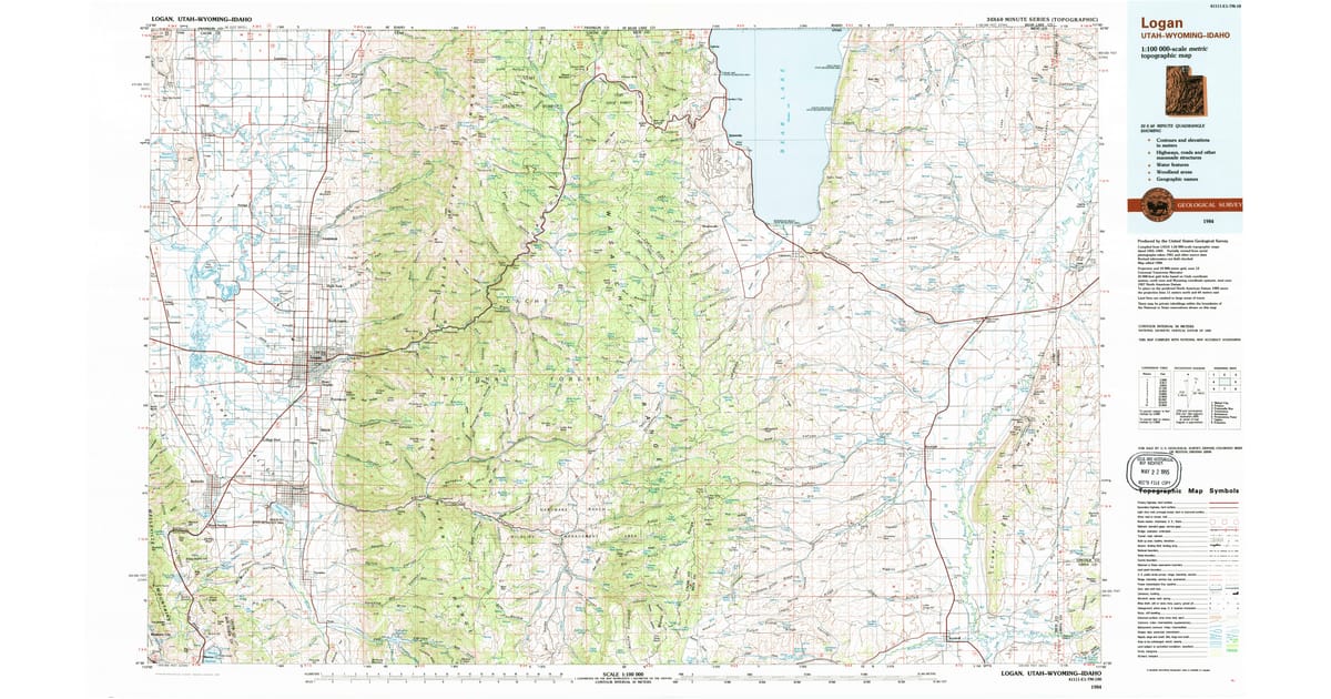 1980s Maps of Mendon UT Pastmaps - Logan Cache County Ut Usgs Topo 1984 P1985 Og 1200x630 