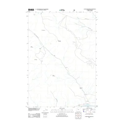 2012 Map of Logan Mountain, 2012 Print