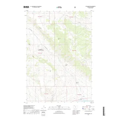 2017 Map of Logan Mountain, 2017 Print
