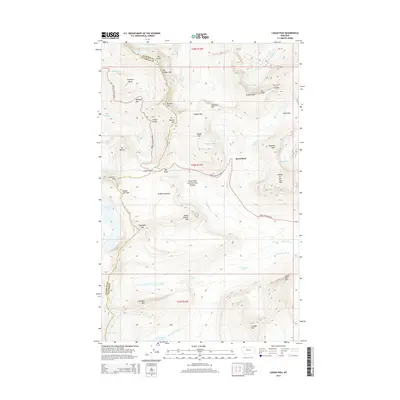 2014 Map of Logan Pass, 2014 Print