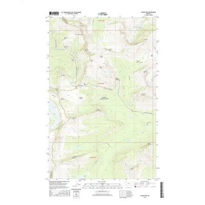 2017 Map of Logan Pass, 2017 Print