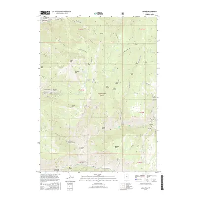 2017 Map of Logan Peak, 2017 Print