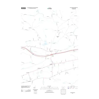 2013 Map of Loganton, 2013 Print