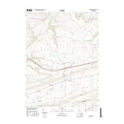 2016 Map of Loganton, 2016 Print
