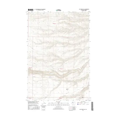 2017 Map of Logy Creek Falls, 2017 Print