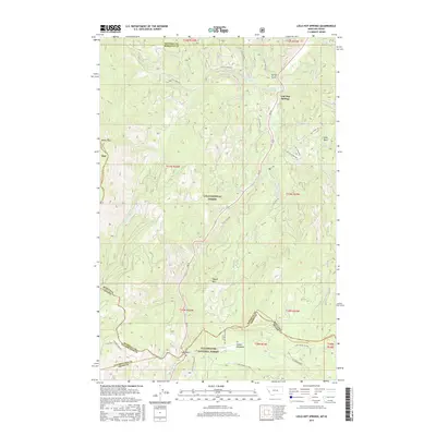2017 Map of Lolo Hot Springs, 2017 Print