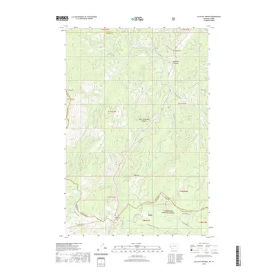 2020 Map of Lolo Hot Springs, 2020 Print