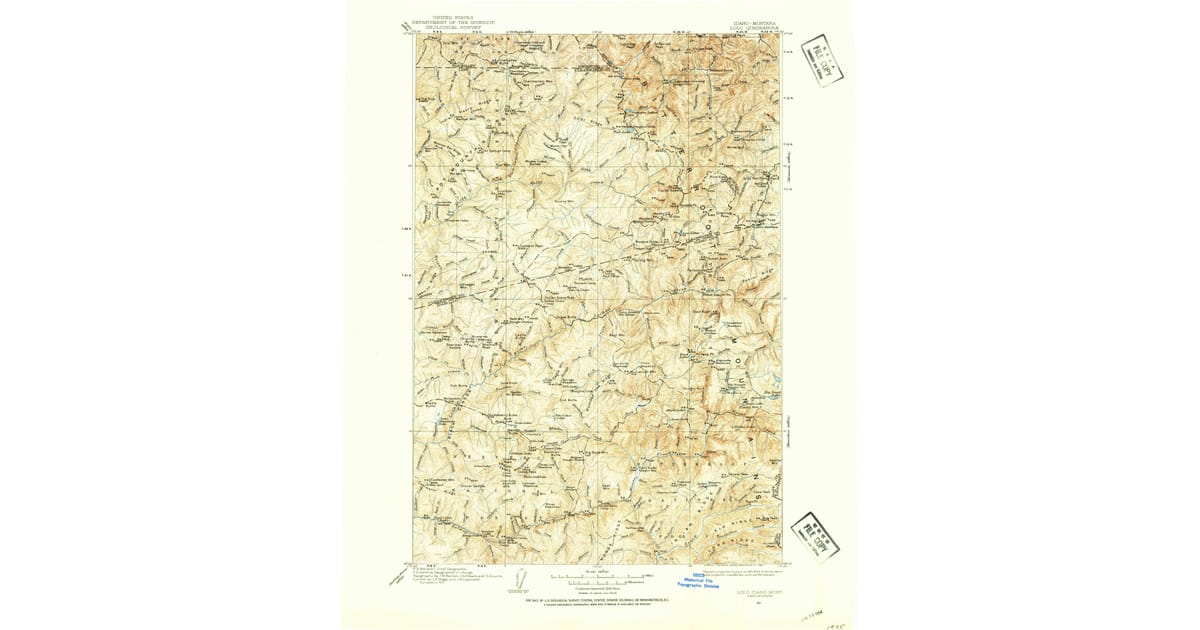 1910s Maps of Idaho County, ID Pastmaps