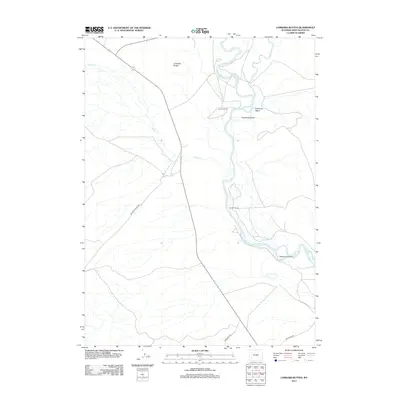 2012 Map of Lombard Buttes, 2012 Print