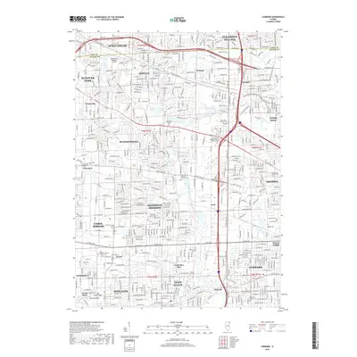 2018 Map of Lombard, 2018 Print