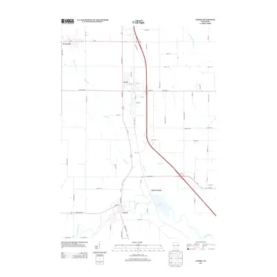 2013 Map of Lomira, 2013 Print