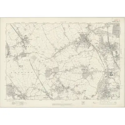 1912 Map of London Sheet B, 1920 Print