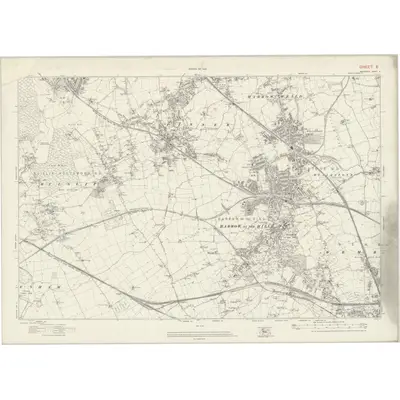 1911 Map of London Sheet E, 1920 Print