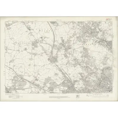 1912 Map of London Sheet F, 1920 Print